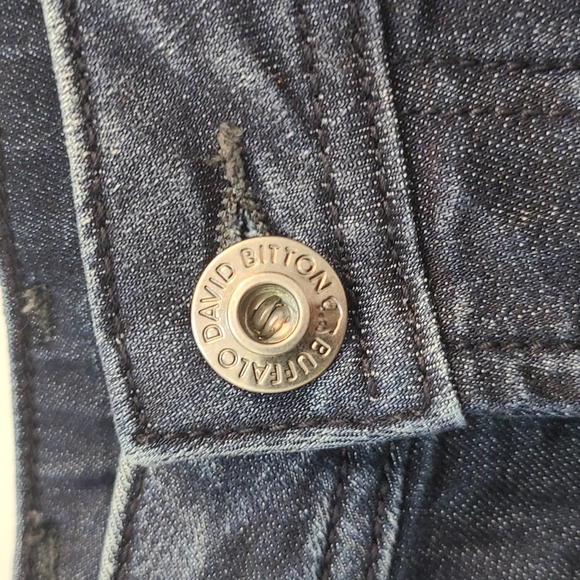 BUFFALO DAVID BITTON DRIVEN X Basic Relaxed Straight Stretch Blue Jeans - Picture 6 of 6